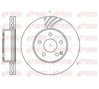 2x REMSA 61184.10 Disco freno Anteriore adatto per MERCEDES-BENZ SLK (R172)