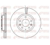2x REMSA 61235.10 Disco freno Anteriore per MAZDA 6 Schrägheck (GH) 6 Kombi (GH)