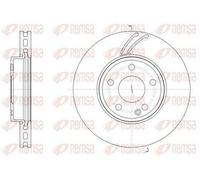 2x REMSA 61527.10 Disco freno Anteriore 295mm