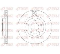 2x REMSA 61553.10 Disco freno Anteriore per MITSUBISHI Outlander II SUV (CWW)