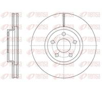 REMSA 2x Disco Freni Anteriore Ø300mm Ventilato per Ford S-MAX Galaxy