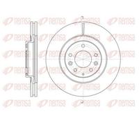 2x REMSA 61638.10 Disco freno Anteriore per MAZDA CX-7 (ER) 320mm