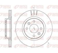 2x REMSA 6204.10 Disco freno Anteriore per RENAULT 25 Schrägheck ESPACE I (J11)