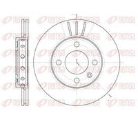 2x REMSA 6426.10 Disco freno Anteriore per VW Polo Schrägheck (6N1) POLO (6N2)