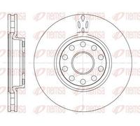 2x REMSA 6479.10 Disco freno Anteriore per ALFA ROMEO 166 (936) 281mm