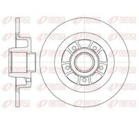 2x REMSA 6613.00 Disco freno Posteriore per RENAULT SCÉNIC II (JM0/1) 274mm