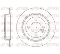 2x REMSA 6629.00 Disco freno Posteriore per MINI Hatchback (R56) Clubman (R55)