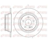 2x REMSA 6787.00 Disco freno Posteriore adatto per MERCEDES-BENZ CLS (C218)