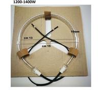 2X RESISTENZA CIRCOLARE ALOGENA 1200/1400 W PER FORNI DIAMETRO 15