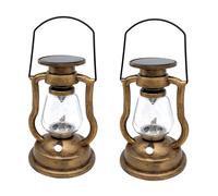 2X Retro Lampada Solare A Sospensione A di Candela LED Lampada A Olio 9439