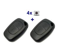 2x Ricambio Alloggiamento per Chiave Renault Kangoo Nissan Interstar Opel + 4x