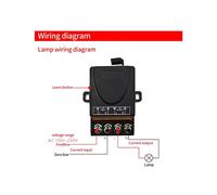 2X Ricevitore Relè AC 220V 30A 1CH per Apriporta da Garage e Cancello