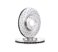 2x RIDEX Disco freno Anteriore adatto per MERCEDES-BENZ Classe C Sedan (W203)