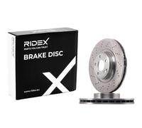 2x RIDEX Disco freno Anteriore adatto per MERCEDES-BENZ E-Klasse Coupe (C207)