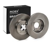 2x RIDEX Disco freno Anteriore per FORD Fiesta Mk6 Hatchback (JA8, JR8) 278mm