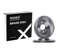 2x RIDEX Disco freno Anteriore per FORD Fiesta Mk7 Schrägheck 262mm
