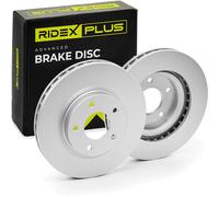 2x RIDEX PLUS 82B0157P Disco freno Anteriore per HYUNDAI H-1 Cargo (TQ) 294mm
