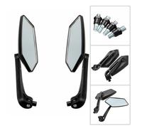 2X Riflettore Specchio Retrovisore per Moto Elettrica ATV Quad Scooter Nero ABS