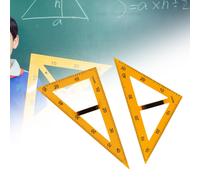 2x Righello triangolare grande Strumento di misurazione per lavagna bianca e