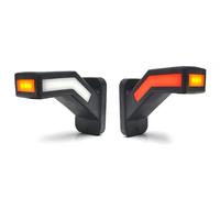 2x Rosso Arancione Bianco Marcatore Laterale 30 Luci LED Lampada di Contorno ...