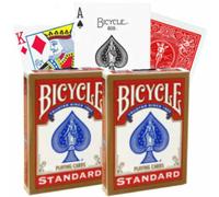 2x Rosso bicycle Rider Posteriore Carte da Gioco Oro Tuck Scatola 2 Ponte Set