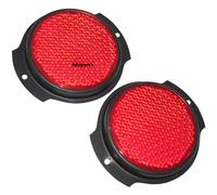 2x Rosso Riflettore Nero Lunetta Per Jeep Willys M38 M151A1 M35 M37 Camion