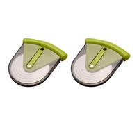 2X Rotella Tagliapizza con Protezione Protettiva-Affettatrice Portatile per Pizza con Lama Affilata Nel Acciaio Inossidabile, Copertura Lama Durevole