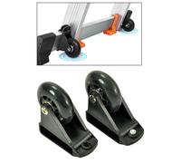 2x rotelle di livellamento scaletta ruote puleggia scala pieghevole carrello