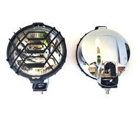 2x Rotondo Cromo Riflettore H3 Alogena Fari Supplementari 183 mm 12V 24V E20