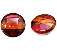2x Rotondo Luce Posteriore ⌀ 140 Indicatore Trattore Camion Rimorchio E20 Set