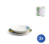 2x Royal Norfolk Servizio Tavola 12 Pezzi, Mediterraneo