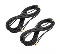 2x RP-SMA maschio SMA maschio connettore adattatore RG174 Cavo coassiale nero 6m