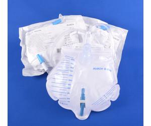 2x Rüsch Sacca Urina S-BAG 2000ml, 120cm Bettbeutel Comfort Qualità Teleflex