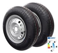2x Ruota Completa 155/80R13 84N 100x4 155 R 13 Pkw Rimorchio Cerchione 4Jx13