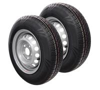 2x Ruota Completa 155/80R13 84N 112x5, 155 R 13 Rimorchio Auto 4 1/2 Jx13 ET30