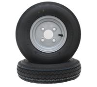 2X Ruota Completa 4.80 / 4.00-8 Ind. 70M 8 Pollici Ruota Rim Pneumatico Goodride