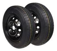 2x Ruota Completa 145/80R13 79N 4x100 145 80 Rimorchio Ruota Cerchione 4Jx13 M+S