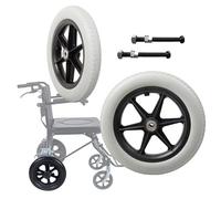 2x Ruote for sedia a rotelle, Ruota posteriore in PU solido da 12" for sedia a rotelle, Gruppo rotelle, Con cuscinetto, Resistente all'usura, Ruote di ricambio for deambulatori, deambulatori e sedie a