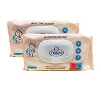 2x Salviettine Delicate Per Bambini, Detergono Con Una Carezza, Delicatamente Profumate (Confezione Da 65 Salviettine)