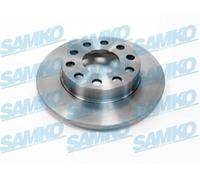 2x SAMKO A1007P Disco freno Posteriore per AUDI A4 Avant (8ED, B7) 245mm