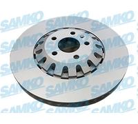 2x SAMKO A1064VR Disco freno Anteriore per AUDI Q7 (4MB) A4 B9 Sedan (8W2, 8WC)