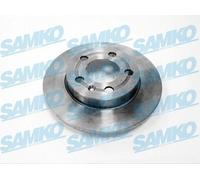 2x SAMKO A1592P Disco freno Posteriore per VW Golf IV Hatchback (1J1)