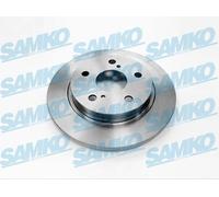 2x SAMKO T2049P Disco freno Posteriore per TOYOTA AURIS 270mm