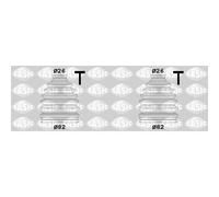 2X SASIC Kit Di Giunti Flessibili Anteriore Per Renault Captur J5