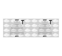 2X SASIC Kit Di Giunti Flessibili Per Citroën C4 Picasso I UD_ LC_ LA_