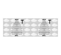 2X SASIC Kit Di Giunti Flessibili Per Ford Galaxy WA6 S-Max BA7 Citroën