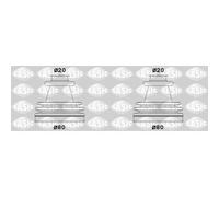 2X SASIC Kit Di Giunti Flessibili Per Peugeot 306 Cabriolet 7D N3 N5