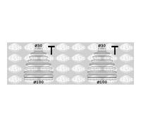 2x SASIC Soffietto Albero Motore per Nissan Qashqai II J11 J11_J10