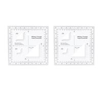 2X Scala Delle Coordinate Scala Della Mappa Topografica Trasparente Pratica3815