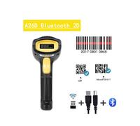 2X Scanner Portatile Wireless 1D 2D per Codici A Barre, Lettore di Codici QR 1D 2D Wireless per Supermercati